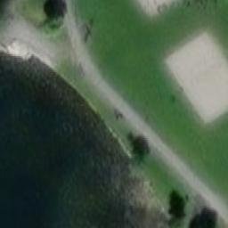 Sand Volleyball Court — aerial view