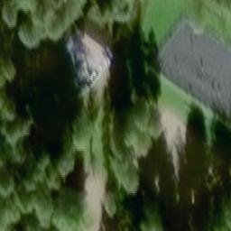 Sand Volleyball Court — aerial view