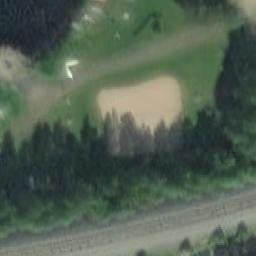 Sand Volleyball Court — aerial view