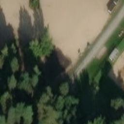 Sand Volleyball Court — aerial view