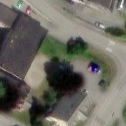 Sand Volleyball Court — aerial view