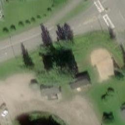Sand Volleyball Court — aerial view