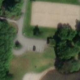 Sand Volleyball Court — aerial view