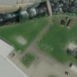 Sand Volleyball Court — aerial view