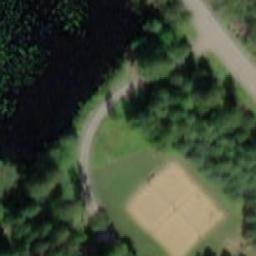 Sand Volleyball Court — aerial view