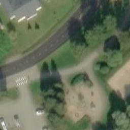 Sand Volleyball Court — aerial view