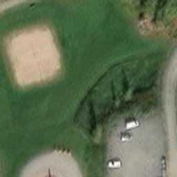 Sand Volleyball Court — aerial view