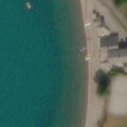Sand Volleyball Court — aerial view