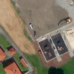 Sand Volleyball Court — aerial view