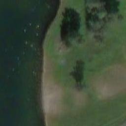 Sand Volleyball Court — aerial view