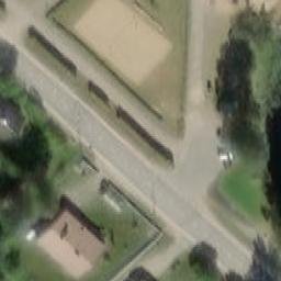 Sand Volleyball Court — aerial view