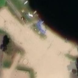 Sand Volleyball Court — aerial view