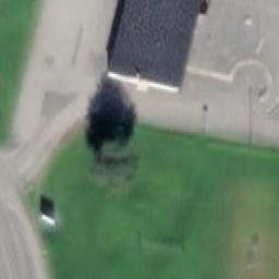 Grass Volleyball Court — aerial view