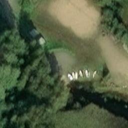 Sand Volleyball Court — aerial view