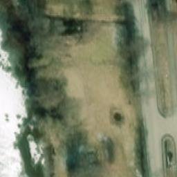 Sand Volleyball Court — aerial view