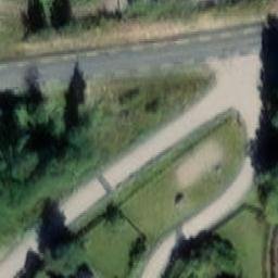 Sand Volleyball Court — aerial view