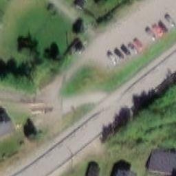 Grass Volleyball Court — aerial view