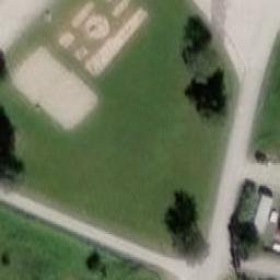 Sand Volleyball Court — aerial view