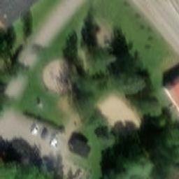 Sand Volleyball Court — aerial view