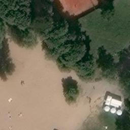 Pyynikin uimarannan beach volley -kenttä — aerial view