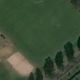 Sand Volleyball Court — aerial view