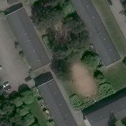 Sand Volleyball Court — aerial view