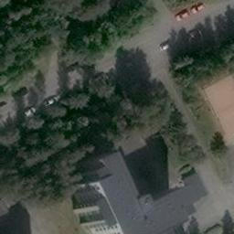 Sand Volleyball Court — aerial view