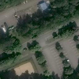 Sand Volleyball Court — aerial view