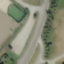 Sand Volleyball Court — aerial view