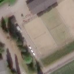 Sand Volleyball Court — aerial view