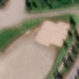 Sand Volleyball Court — aerial view