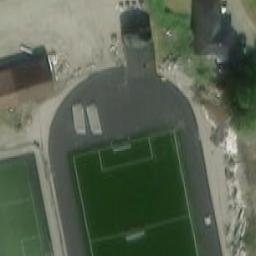 Sand Volleyball Court — aerial view