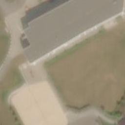 Sand Volleyball Court — aerial view