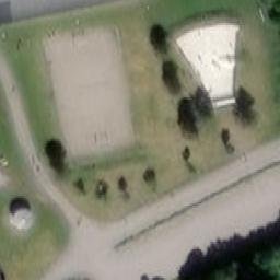 Sand Volleyball Court — aerial view