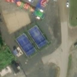 Sand Volleyball Court — aerial view