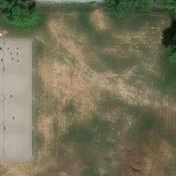 Anchorage Beach Volleyball Court #4 — aerial view