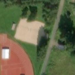 Sand Volleyball Court — aerial view