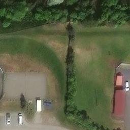 Sand Volleyball Court in Anchorage, AK — aerial view