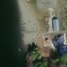 Anchorage Beach Volleyball Court #3 — aerial view