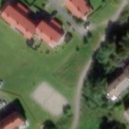 Sand Volleyball Court — aerial view