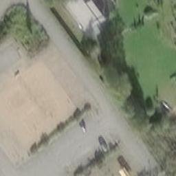 Sand Volleyball Court — aerial view