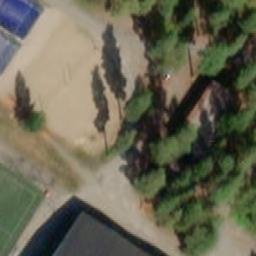 Sand Volleyball Court — aerial view