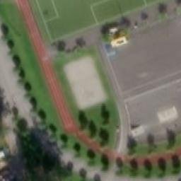 Sand Volleyball Court — aerial view