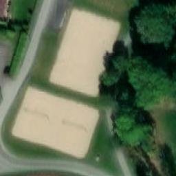 Sand Volleyball Court — aerial view