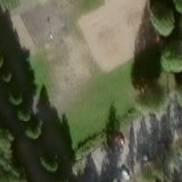 Sand Volleyball Court — aerial view