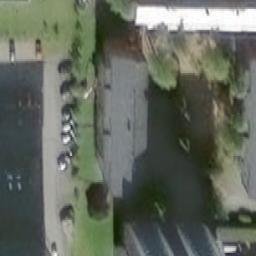 Sand Volleyball Court — aerial view