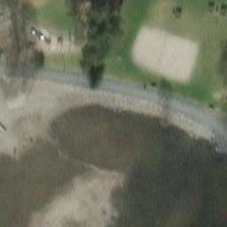 Sand Volleyball Court — aerial view