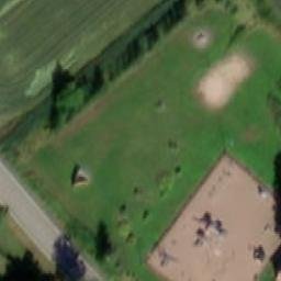 Sand Volleyball Court — aerial view