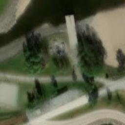 Sand Volleyball Court — aerial view