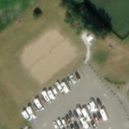 Sand Volleyball Court — aerial view